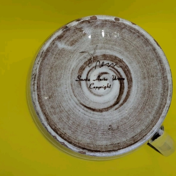 Vintage SANTA ANITA WARE VRENI Coffee Pot Yellow & Brown Swirl. - Picture 2 of 8